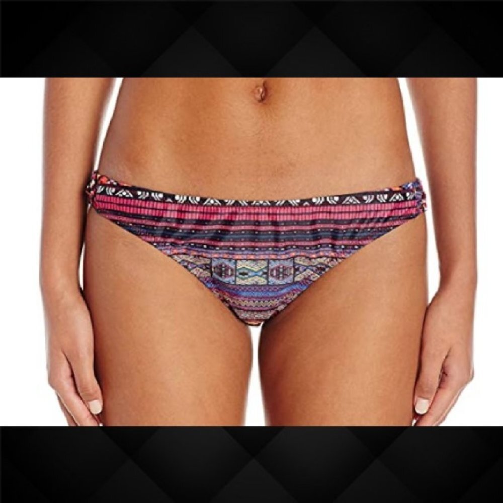 NEW Jessica Simpson Cherokee Queen Spice Bikini Bottom Womens Size Large Red